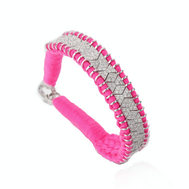 Bracelet Janeiro rose fluo