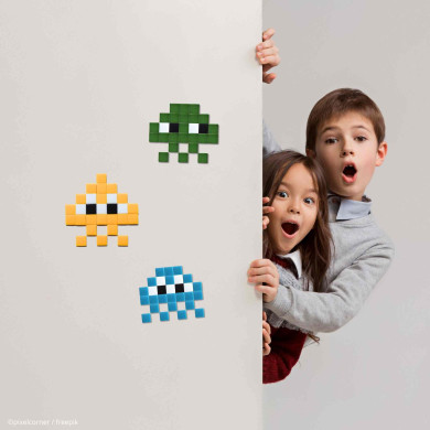 Pixel Art Kit "Les Tiny(s)" - Orange