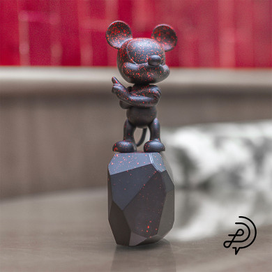 Mickey Rock Spread par Arik Levy Black & Red - 18 cm Mickey Rock Spread par Arik Levy Black & Red - 18 cm