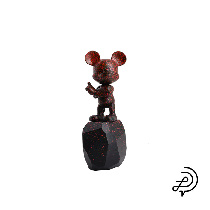 Mickey Rock Spread par Arik Levy Black & Red - 18 cm Mickey Rock Spread par Arik Levy Black & Red - 18 cm