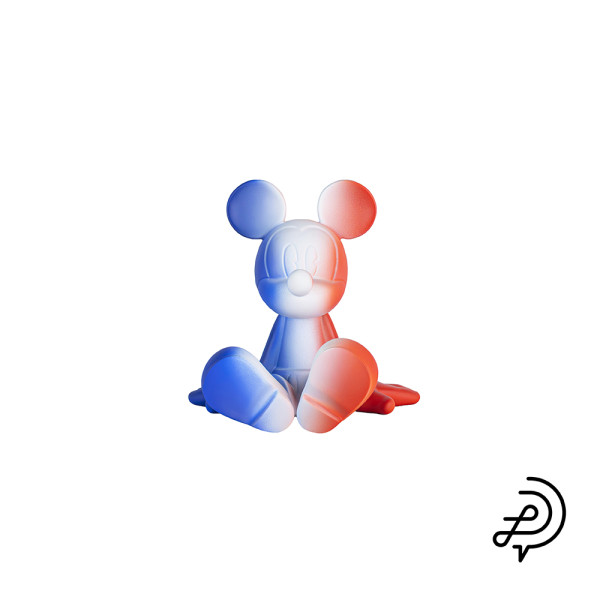Sitting Mickey par Marcel Wanders dégradé tricolore - 12 cm Sitting Mickey par Marcel Wanders dégradé tricolore - 12 cm