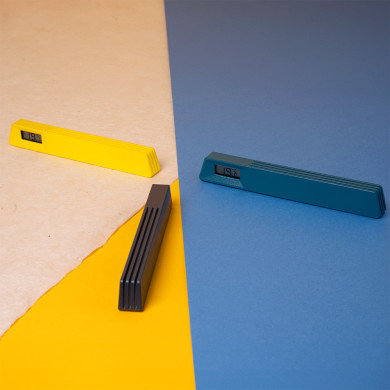 Le19 - thermomètre porte-photo made in France - bleu