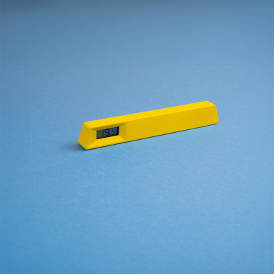 Le19 - thermomètre porte-photo made in France - jaune