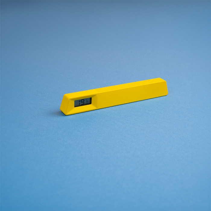 Le19 - photo holder thermometer made in France - yellow Le19 - photo holder thermometer made in France - yellow