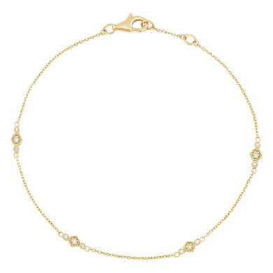 Bracelet Metropolis or et diamants