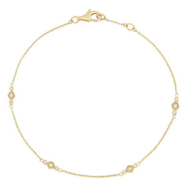 Bracelet Metropolis or et diamants Bracelet Metropolis or et diamants