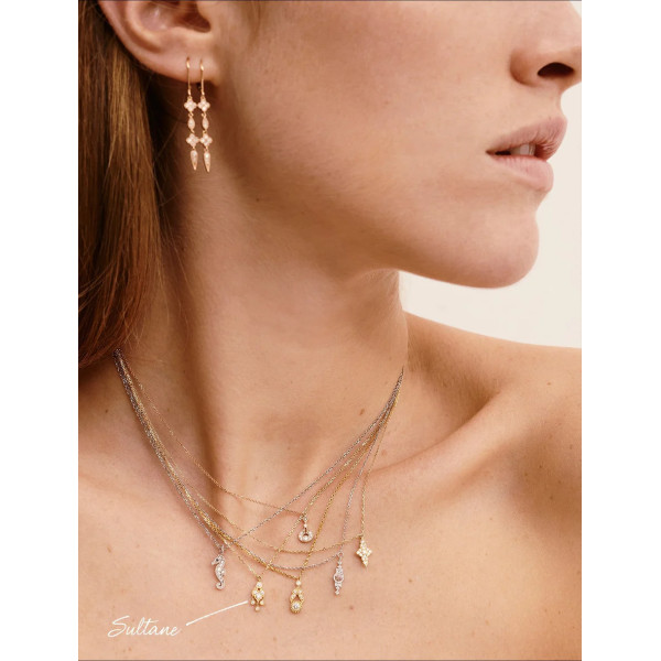 Collier Sultane or et diamants Collier Sultane or et diamants