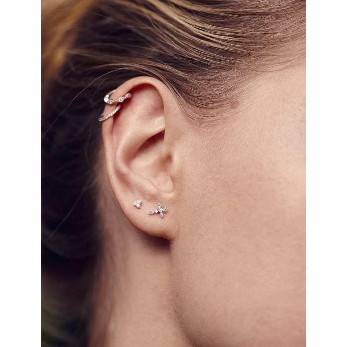 Piercing mini créole or et diamants Yasmine