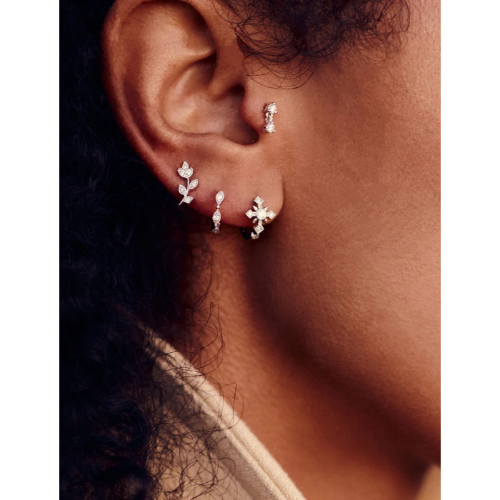 Piercing mini créole or et diamants Yasmine