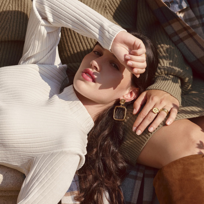 Grandes boucles d'oreilles clips Georgia