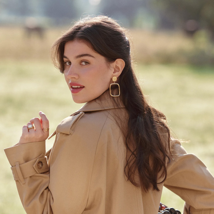 Grandes boucles d'oreilles clips Georgia