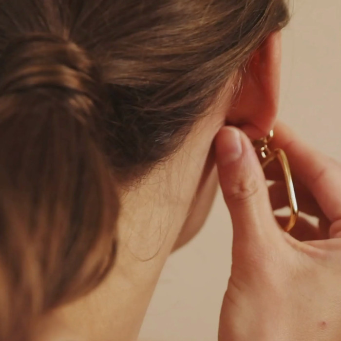 Grandes boucles d'oreilles clips Georgia