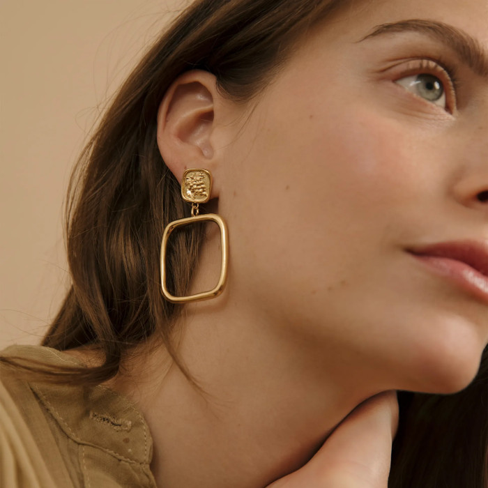 Grandes boucles d'oreilles clips Georgia