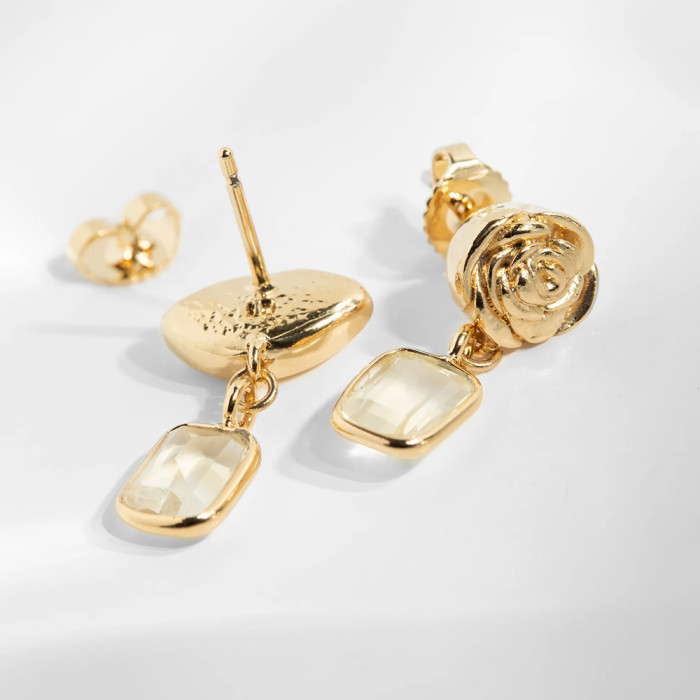 Boucles d'oreilles citrine Lison Boucles d'oreilles citrine Lison