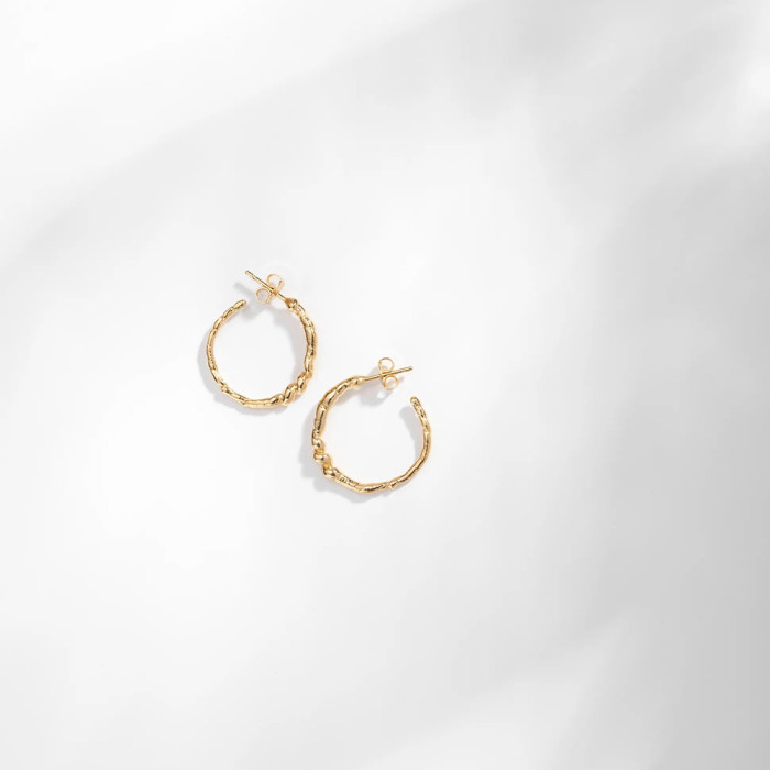 Boucles d'oreilles Créoles Iris