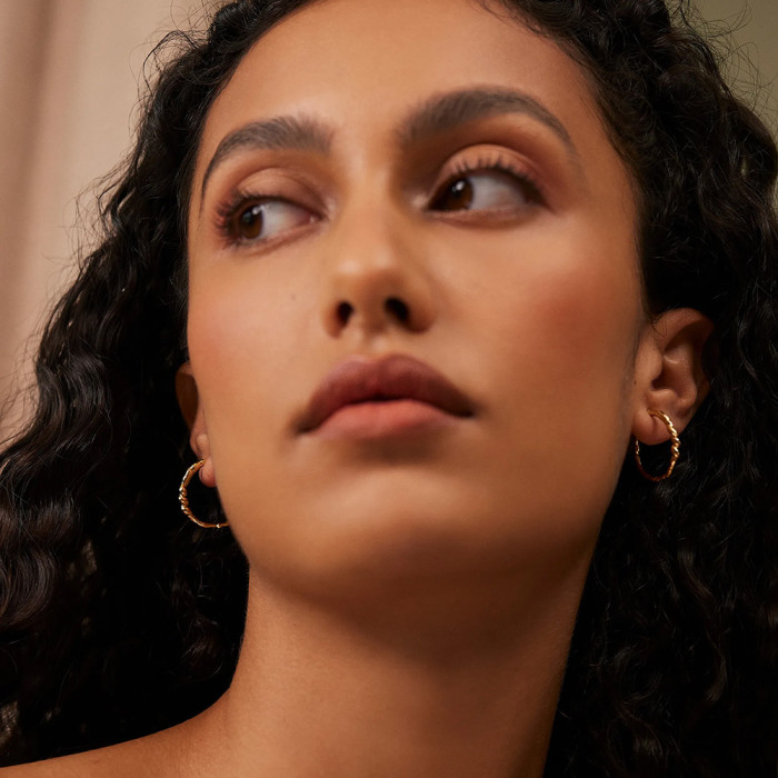 Boucles d'oreilles Créoles Iris