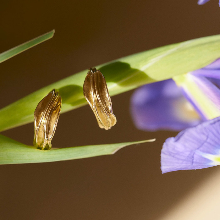 Boucles d'oreilles grandes créoles Iris