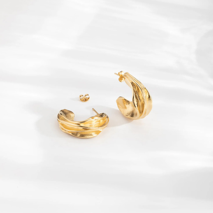 Boucles d'oreilles grandes créoles Iris