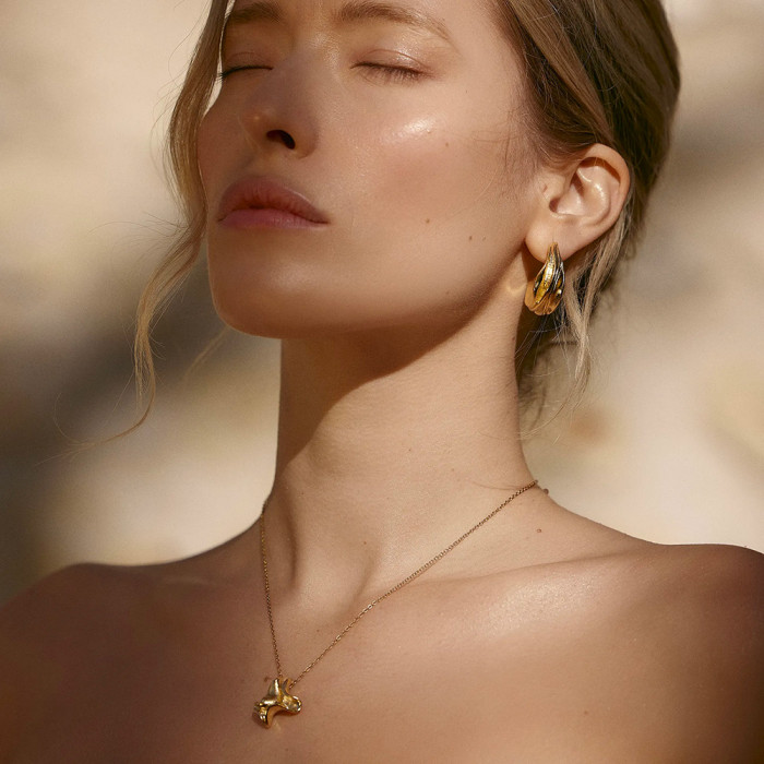 Boucles d'oreilles grandes créoles Iris