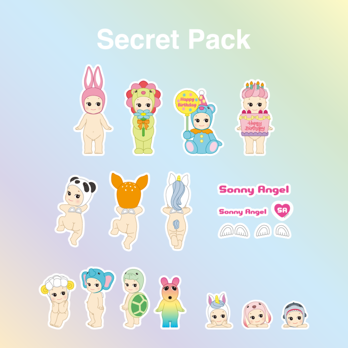 Stickers Sonny Angel (20 pièces)