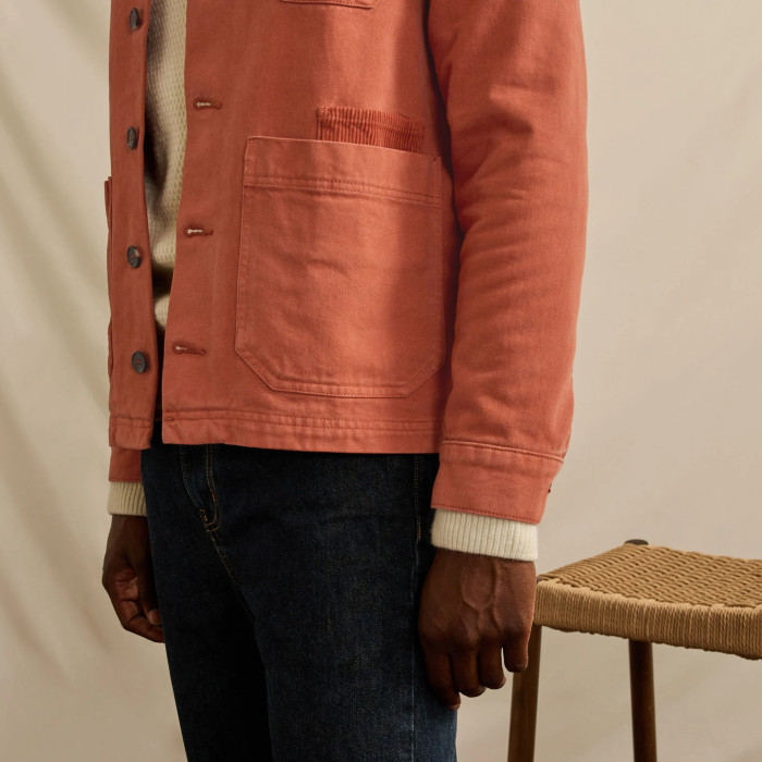 Brick jacket cotton & recycled cotton - GAVRE model Brick jacket cotton & recycled cotton - GAVRE model