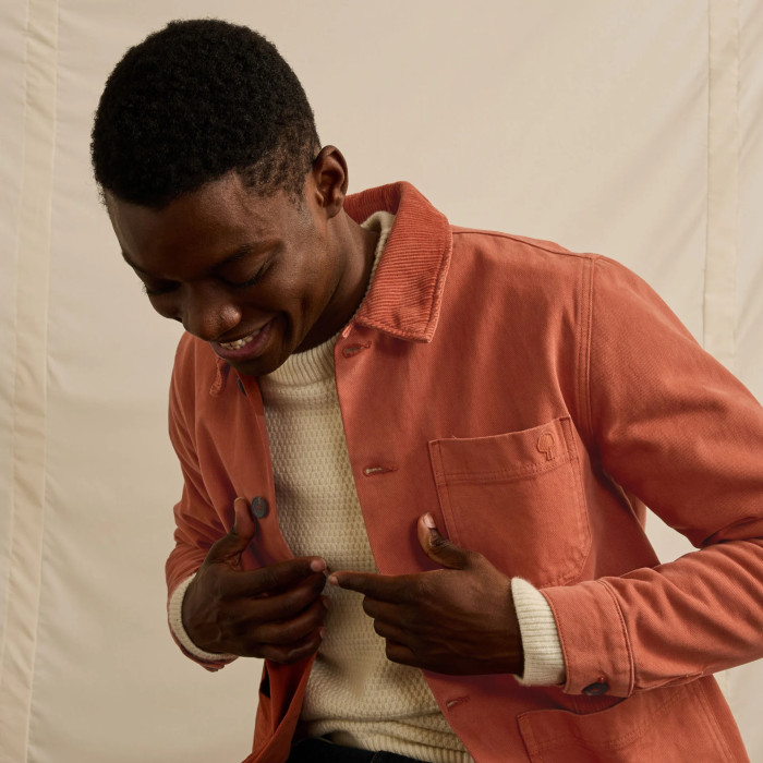 Brick jacket cotton & recycled cotton - GAVRE model Brick jacket cotton & recycled cotton - GAVRE model