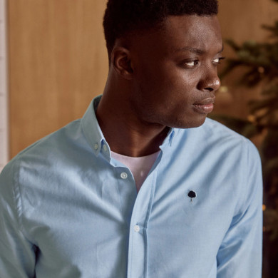 Sky blue shirt cotton - IVOY model