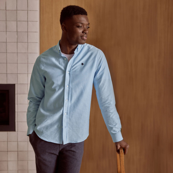 Chemise bleu ciel coton - modèle IVOY Chemise bleu ciel coton - modèle IVOY