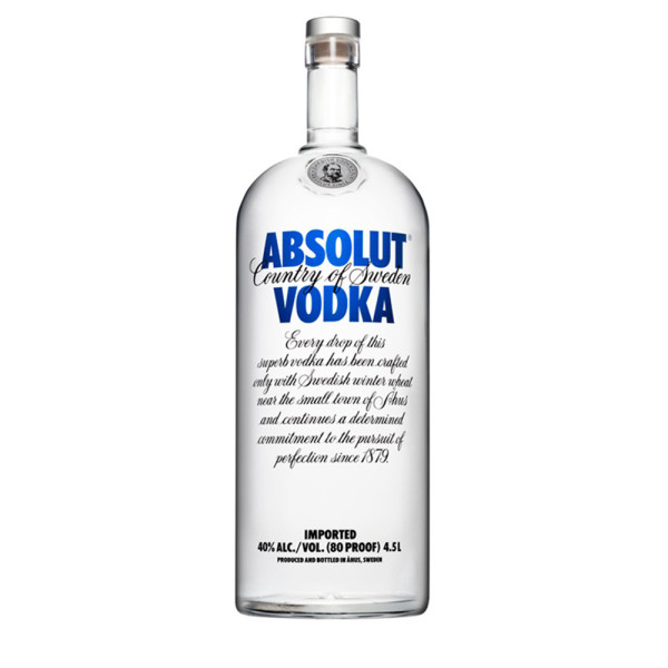 Vodka Absolut - 4,5L Vodka Absolut - 4,5L