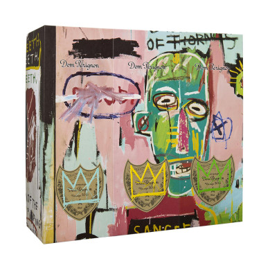 Dom Pérignon Vintage Jean-Michel Basquiat Édition Spéciale 2015 - design jaune - une bouteille (75 cl) Dom Pérignon Vintage Jean-Michel Basquiat Édition Spéciale 2015 - design jaune - une bouteille (75 cl)
