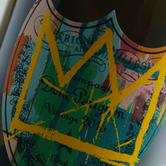 Dom Pérignon Vintage Jean-Michel Basquiat Édition Spéciale 2015 - design jaune - une bouteille (75 cl) Dom Pérignon Vintage Jean-Michel Basquiat Édition Spéciale 2015 - design jaune - une bouteille (75 cl)