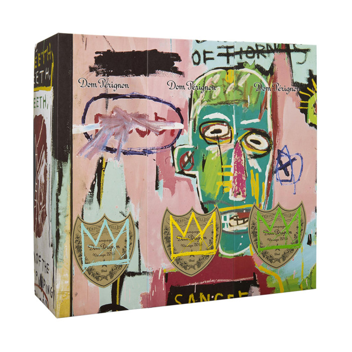 Dom Pérignon Vintage Jean-Michel Basquiat Édition Spéciale 2015 - design vert - une bouteille (75 cl)