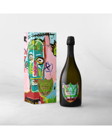 Dom Pérignon Vintage Jean-Michel Basquiat Édition Spéciale 2015 - design vert - une bouteille (75 cl)