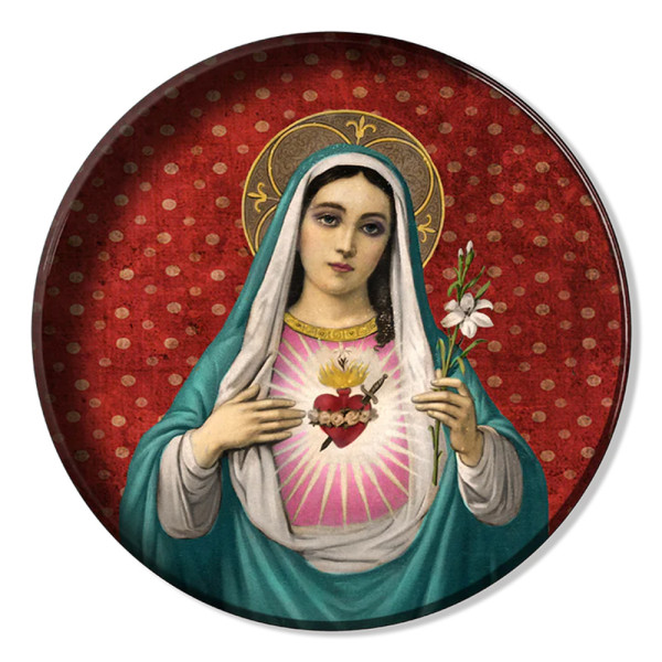 Plateaux Ronds - Virgin Red Dots - 30 cm - Varnished metal Plateaux Ronds - Virgin Red Dots - 30 cm - Varnished metal