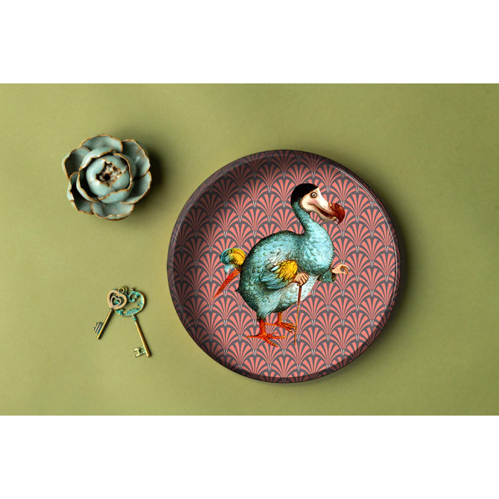 Plateau Rond - Dodo 2 - 20 cm - Varnished metal Plateau Rond - Dodo 2 - 20 cm - Varnished metal