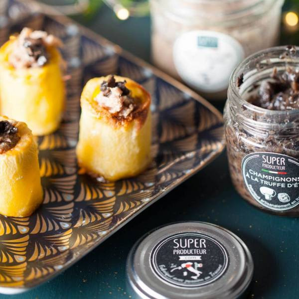 Condiment de champignons de Paris à la Truffe d'été 80g Condiment de champignons de Paris à la Truffe d'été 80g