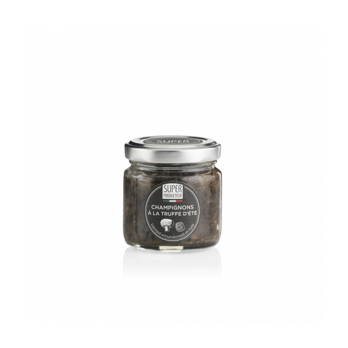 Condiment de champignons de Paris à la Truffe d'été 80g Condiment de champignons de Paris à la Truffe d'été 80g