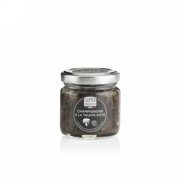 Condiment de champignons de Paris à la Truffe d'été 80g Condiment de champignons de Paris à la Truffe d'été 80g