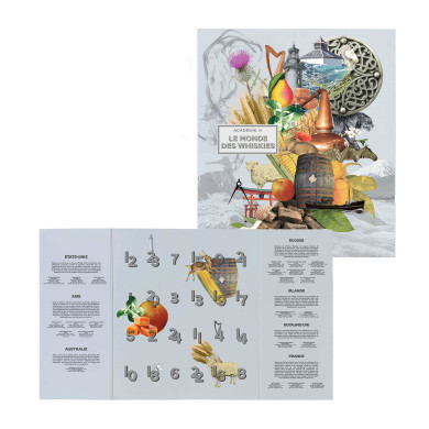 CALENDRIER DE L'AVENT Le Monde des Whiskies Coffret 24 x 2cl Foundations