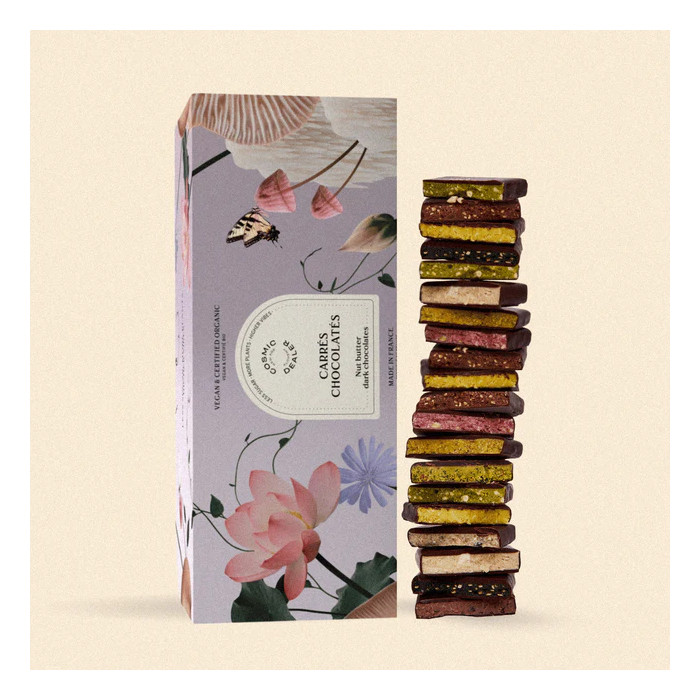 Coffret Botanique - 20 Carrés Chocolatés Coffret Botanique - 20 Carrés Chocolatés