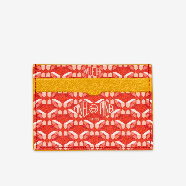 Porte-cartes Pop 5C Toile enduite - Poppy int. Mimosa Porte-cartes Pop 5C Toile enduite - Poppy int. Mimosa