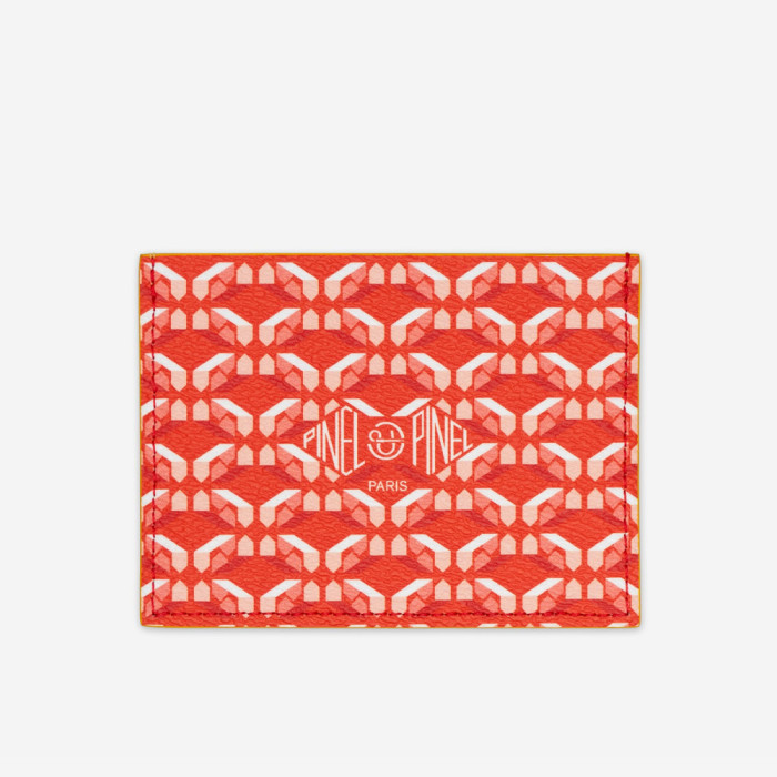 Porte-cartes Pop 3C Toile enduite - Poppy int. Mimosa