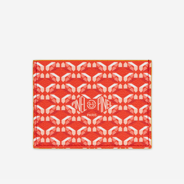 Porte-cartes Pop 3C Toile enduite - Poppy int. Mimosa Porte-cartes Pop 3C Toile enduite - Poppy int. Mimosa