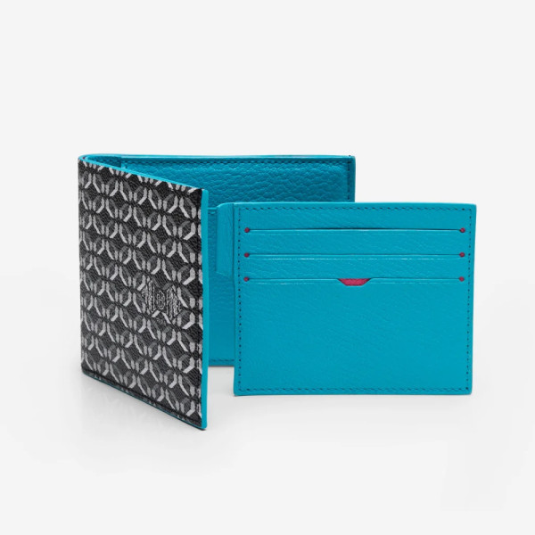 Manhattan 7C Coated canvas Wallet - Perfect Black int. Electrique Manhattan 7C Coated canvas Wallet - Perfect Black int. Electrique