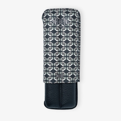 Etui à cigares Double D24 Toile enduite - Perfect Black