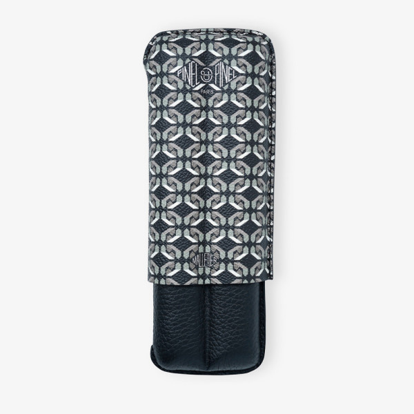 Etui à cigares Double D24 Toile enduite - Perfect Black Etui à cigares Double D24 Toile enduite - Perfect Black