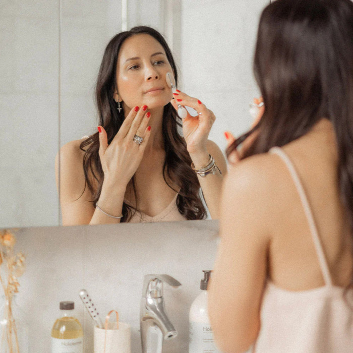 Pink quartz Face DuoRoller