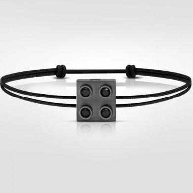 Bracelet Pure Icon 4 plots Or 750 & diamants noirs Bracelet Pure Icon 4 plots Or 750 & diamants noirs