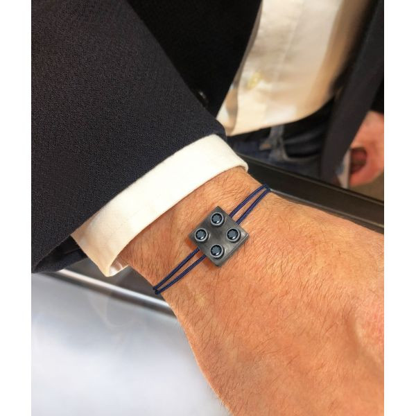 Bracelet Pure Icon 4 plots Or 750 & diamants noirs Bracelet Pure Icon 4 plots Or 750 & diamants noirs