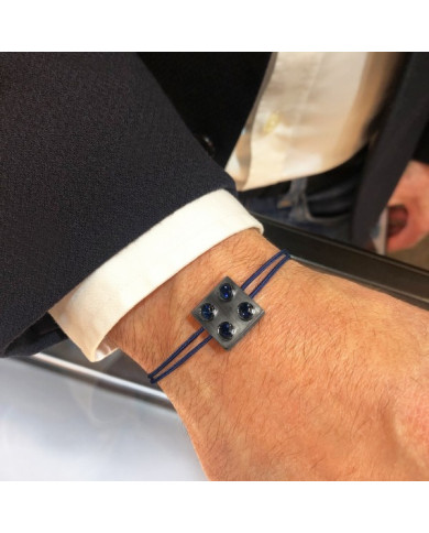 Bracelet Pure Icon 4 plots saphir